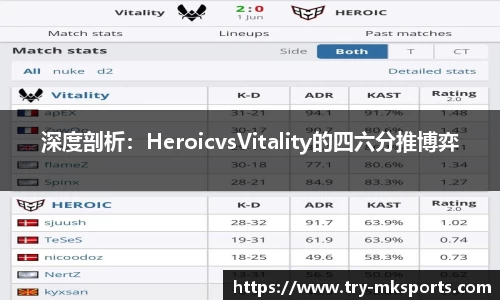 深度剖析：HeroicvsVitality的四六分推博弈